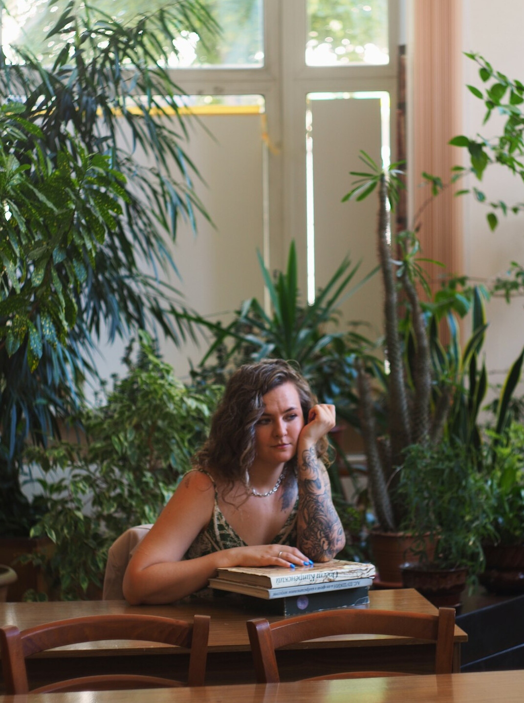 Portrait of a young Polish woman writer smiling