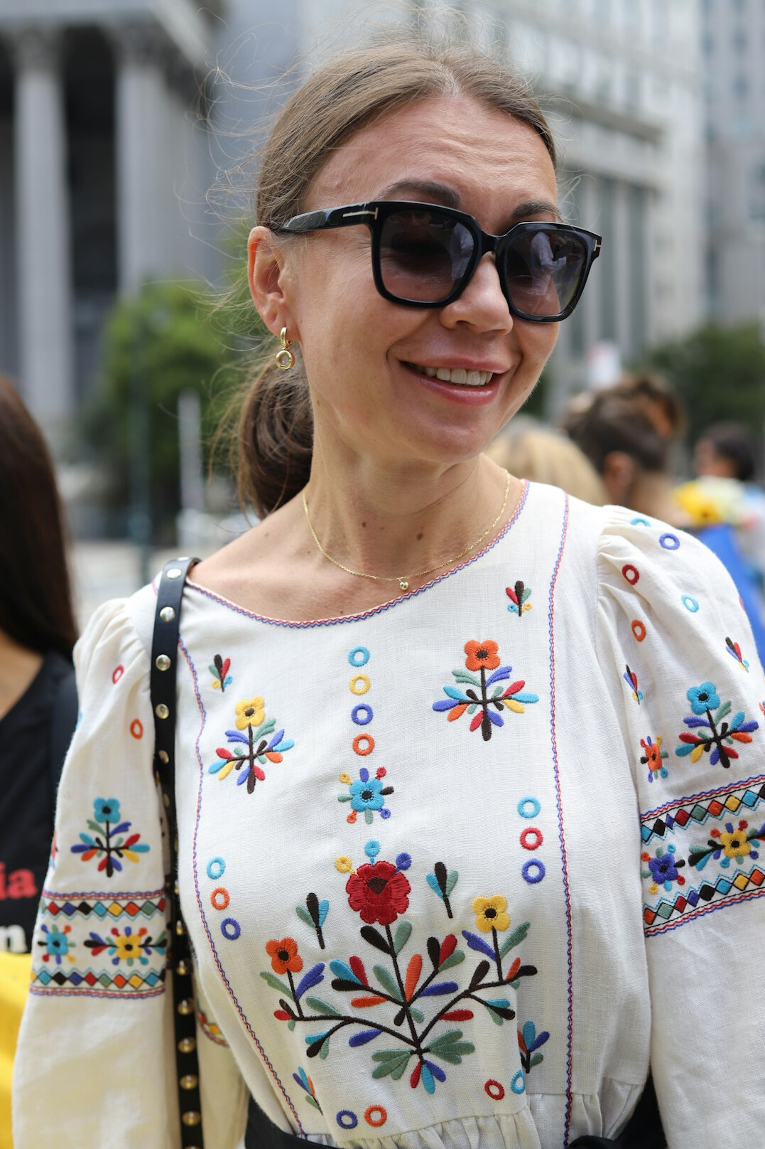 Portrait of a Polish woman editor in her forties smiling