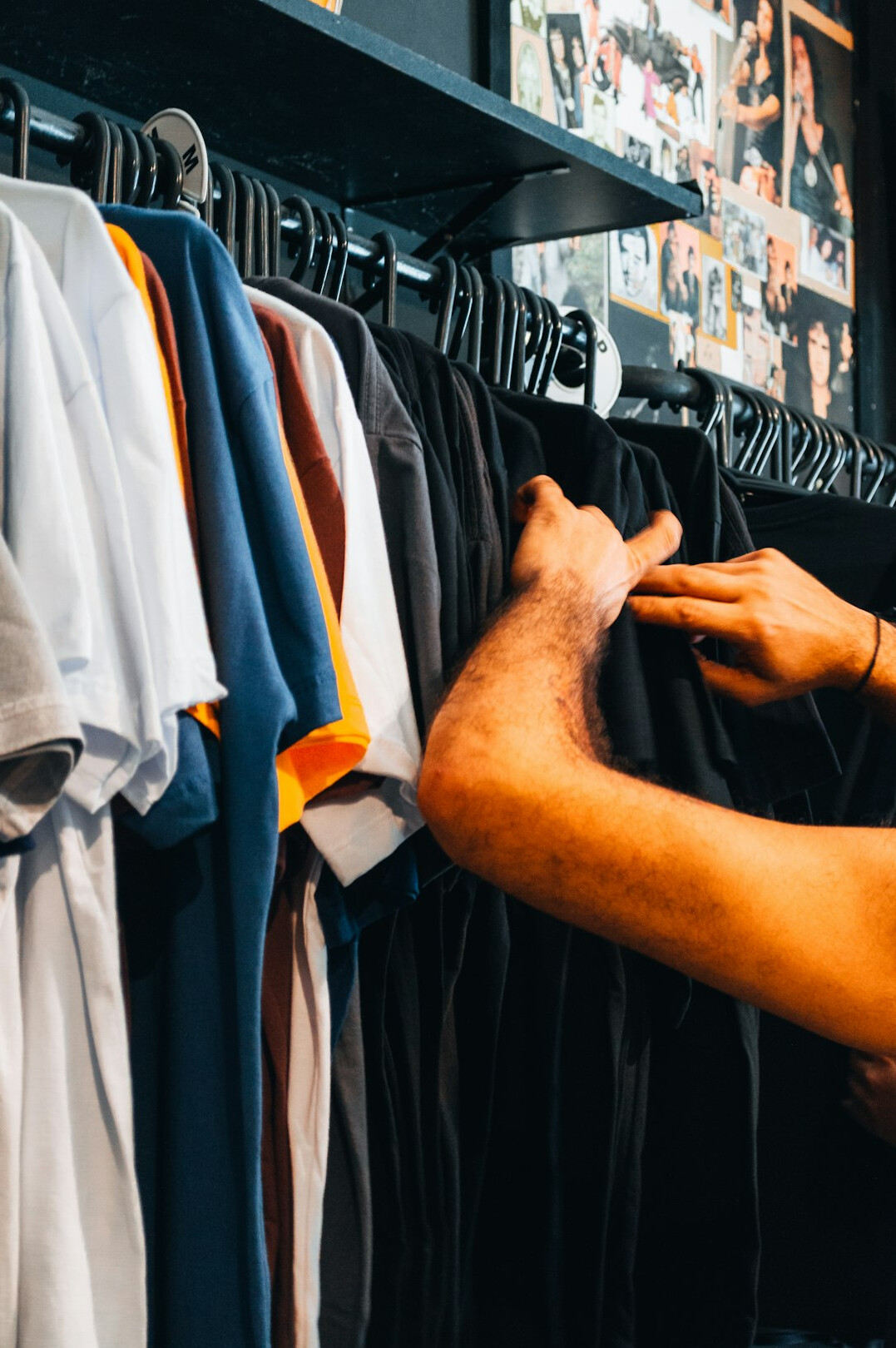 clothing store rack